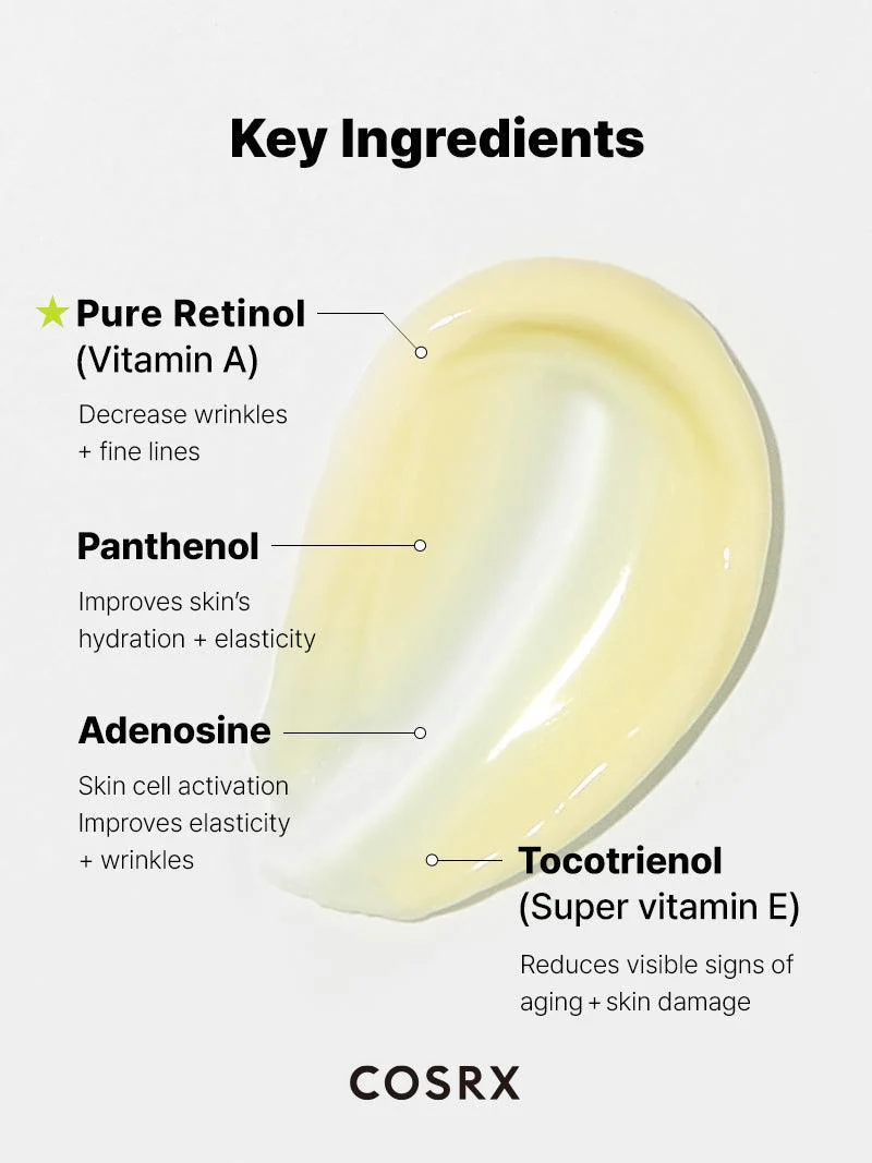 Cosrx The Retinol 0.1 Cream 20ml For Anti-aging, Wrinkle Care & Skin Renewal