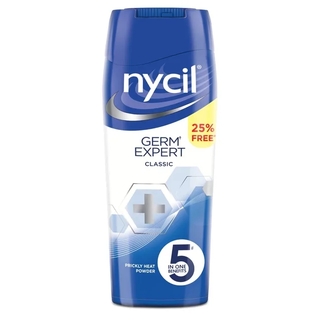 Nycil Classic Prickly Heat Powder 150g – Helps Control Sweat, Itching & Prickly Heat