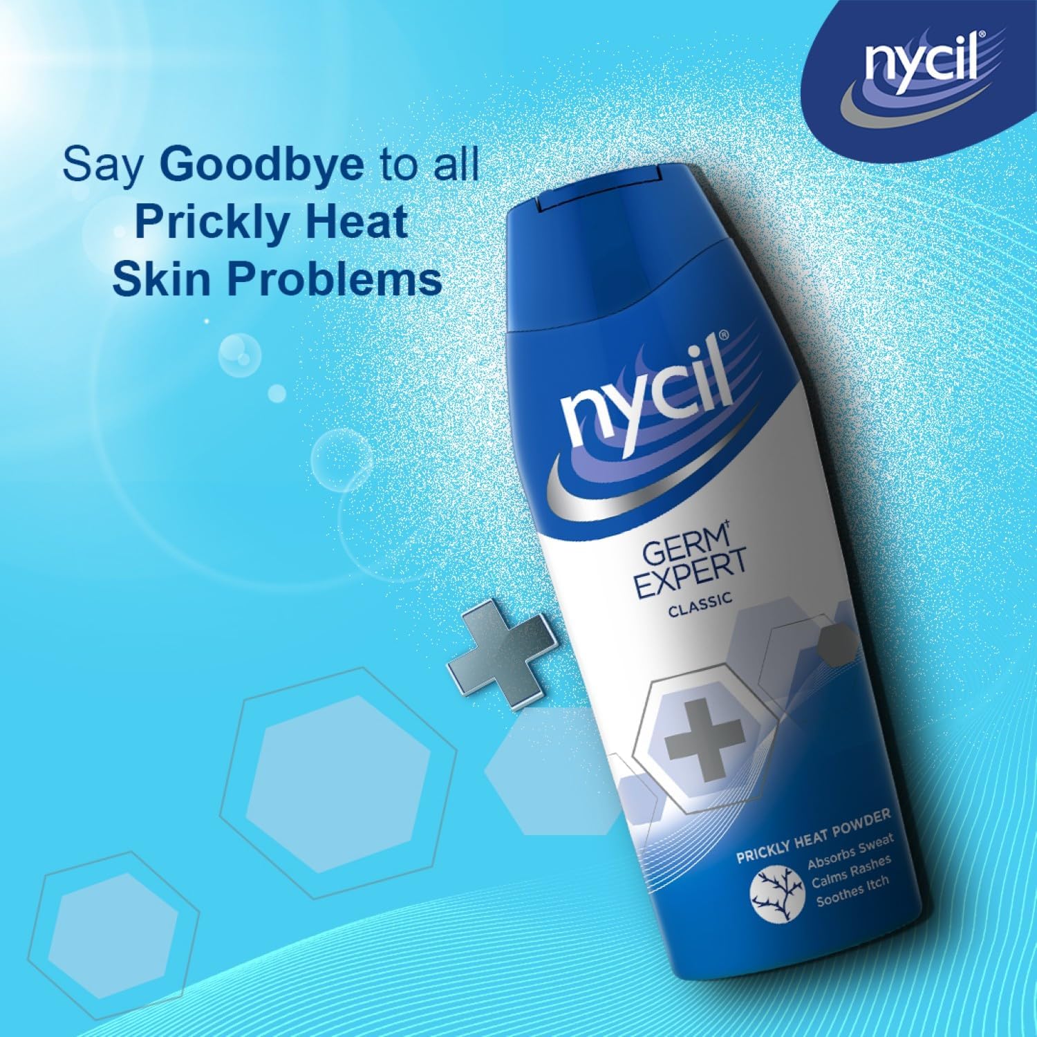 Nycil Classic Prickly Heat Powder 150g – Helps Control Sweat, Itching & Prickly Heat