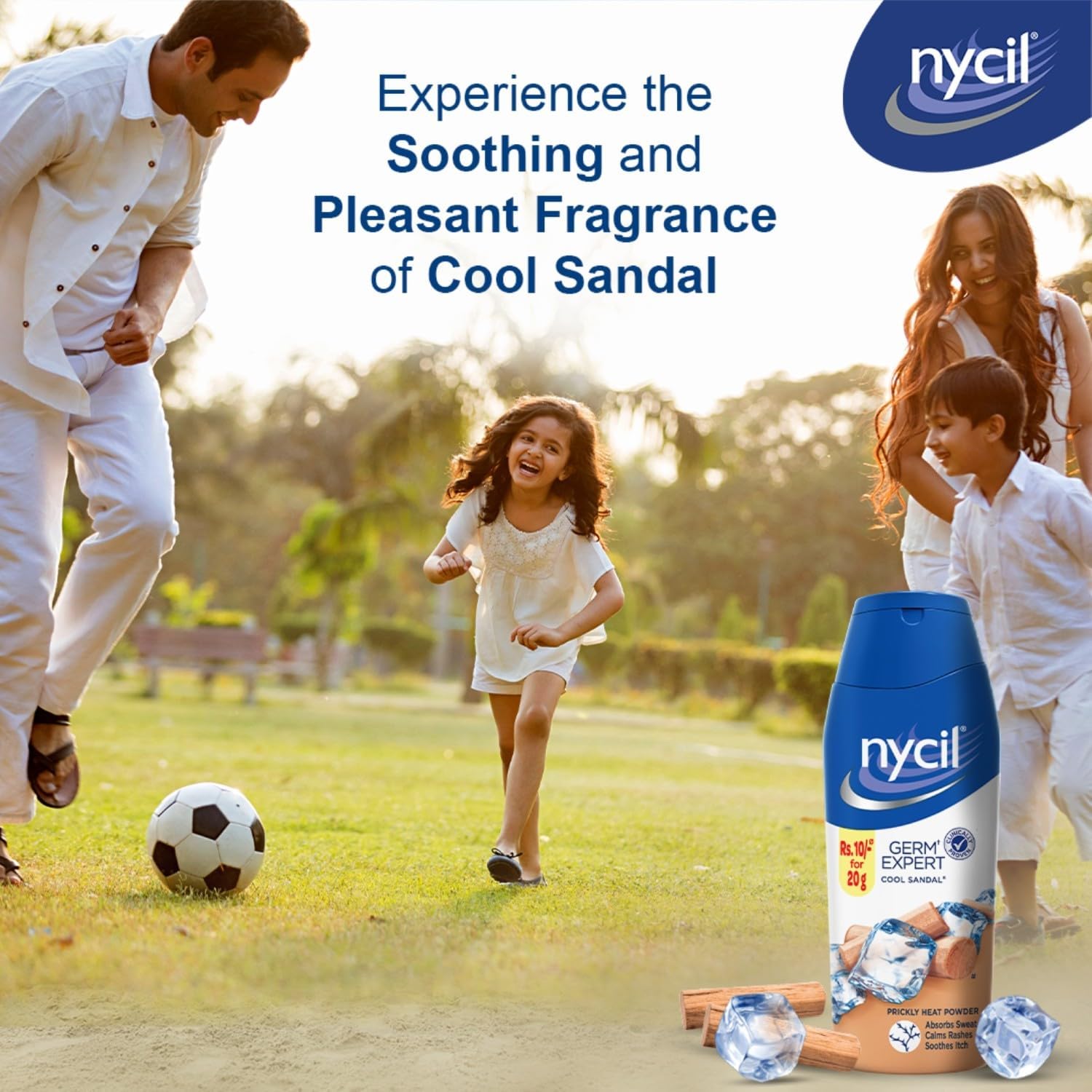 Nycil Cool Sandal Prickly Heat Powder 150g – Cooling Sandal Freshness & Prickly Heat Relief