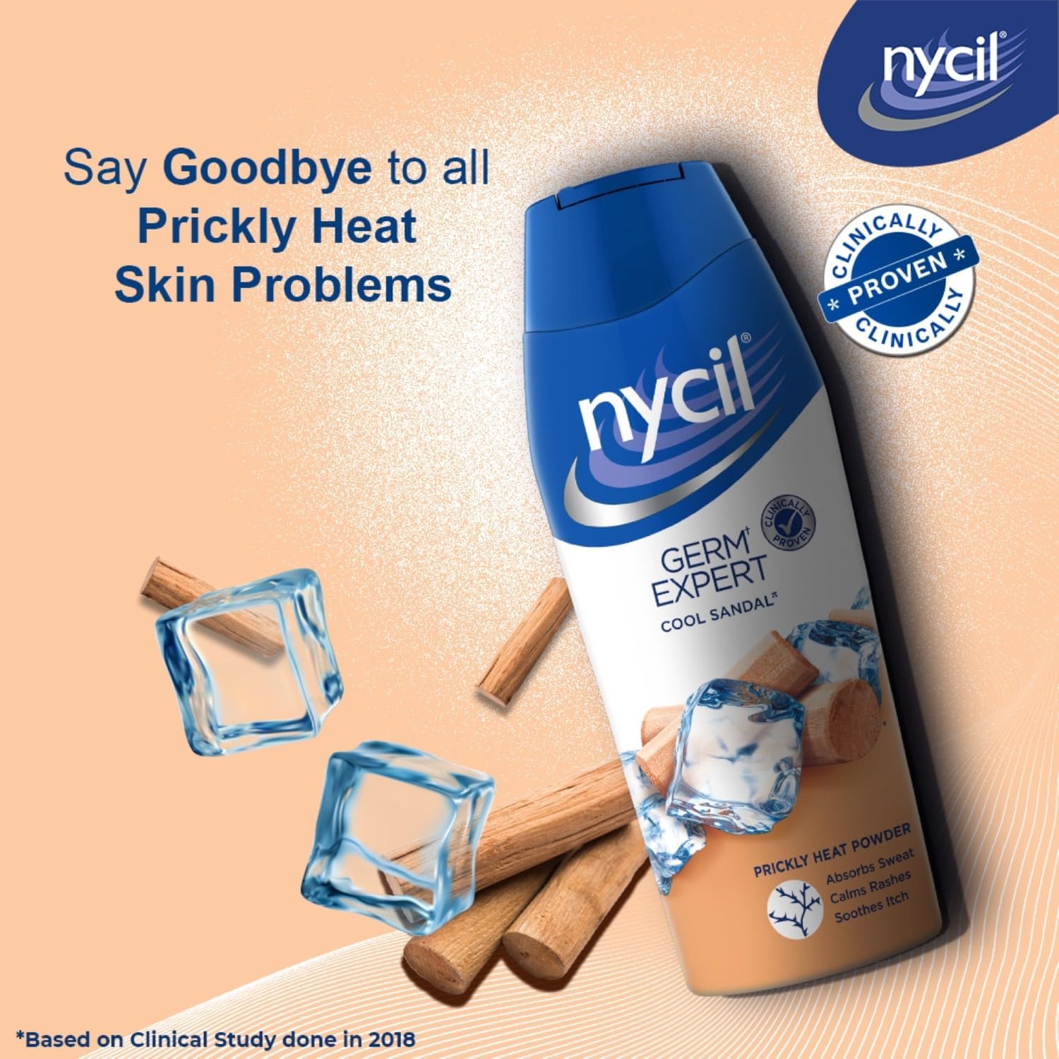 Nycil Cool Sandal Prickly Heat Powder 150g – Cooling Sandal Freshness & Prickly Heat Relief