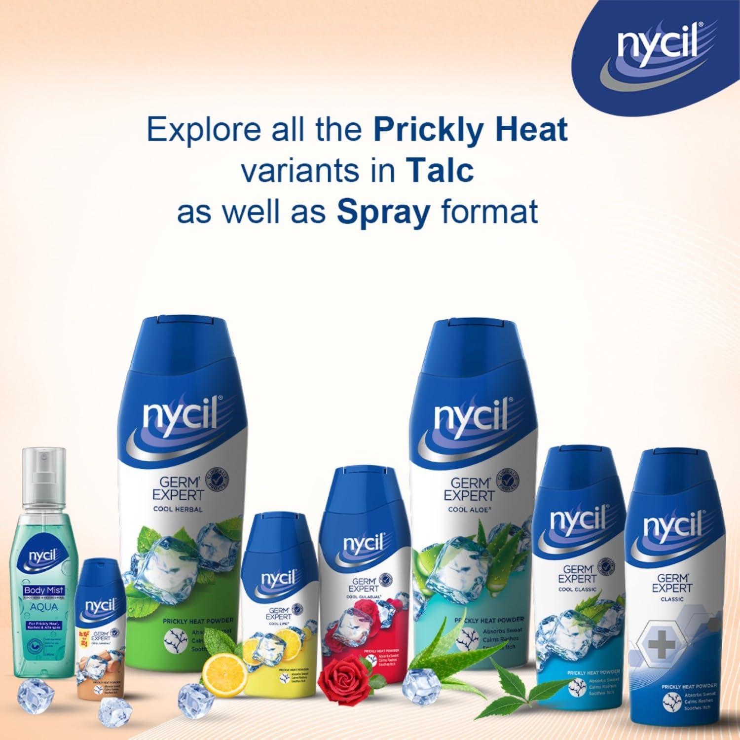 Nycil Cool Sandal Prickly Heat Powder 150g – Cooling Sandal Freshness & Prickly Heat Relief