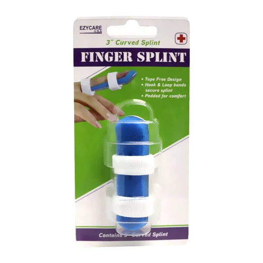 Ezycare Curved Finger Splint Size 3 For Finger Support 17478