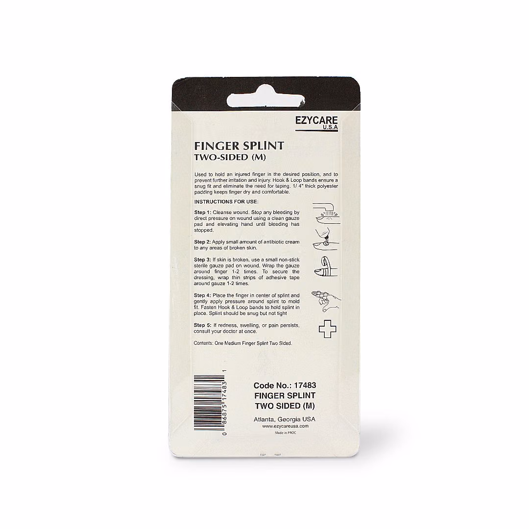 Ezycare Two-sided Finger Splint Assorted 17483 For Finger Support & Immobilisation