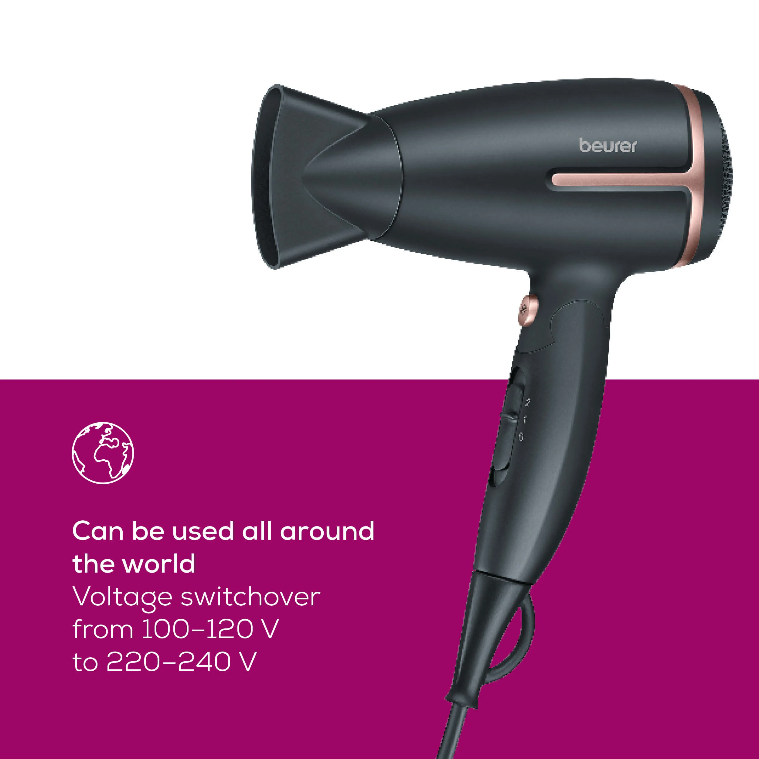Beurer Hc25 Travel Hair Dryer