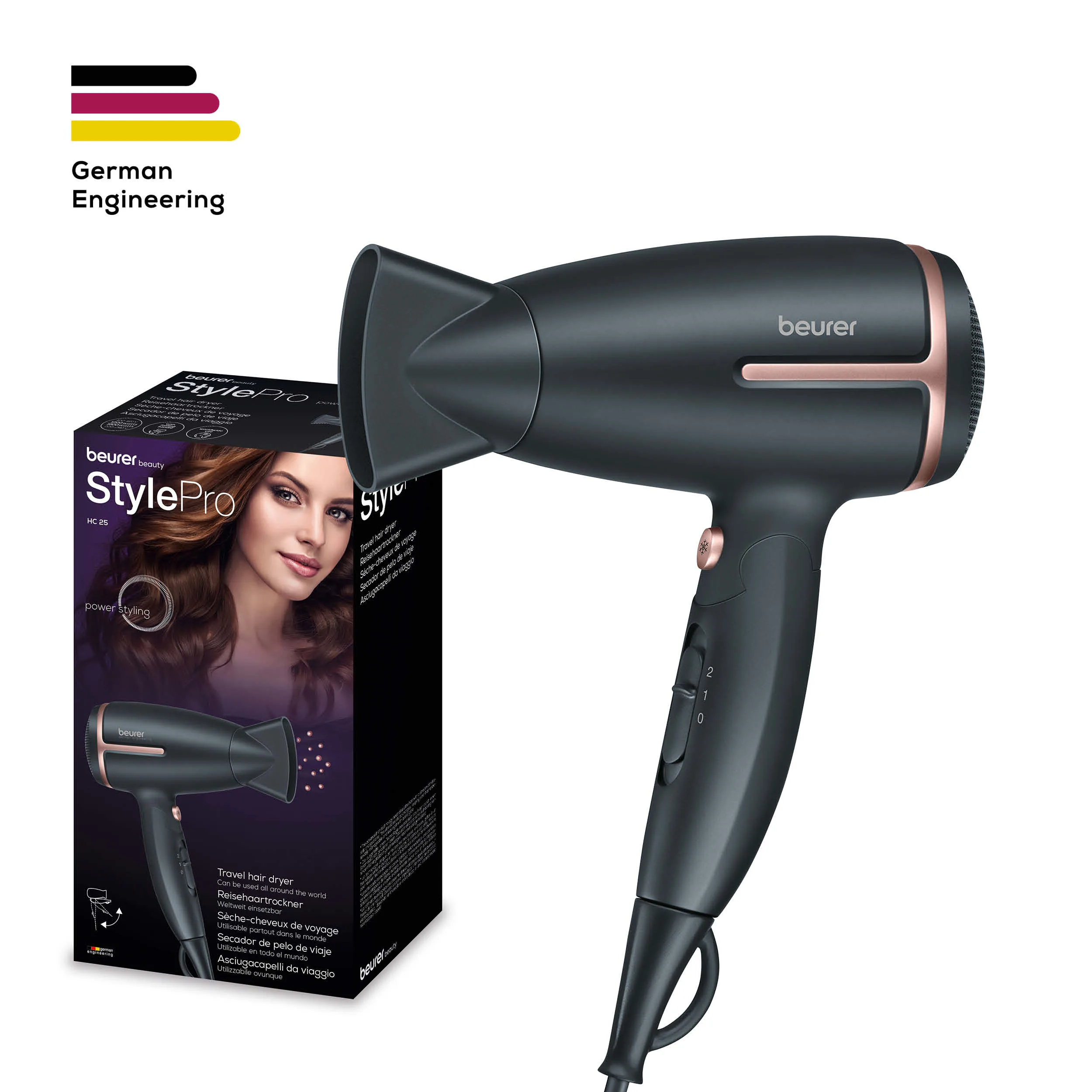 Beurer Hc25 Travel Hair Dryer