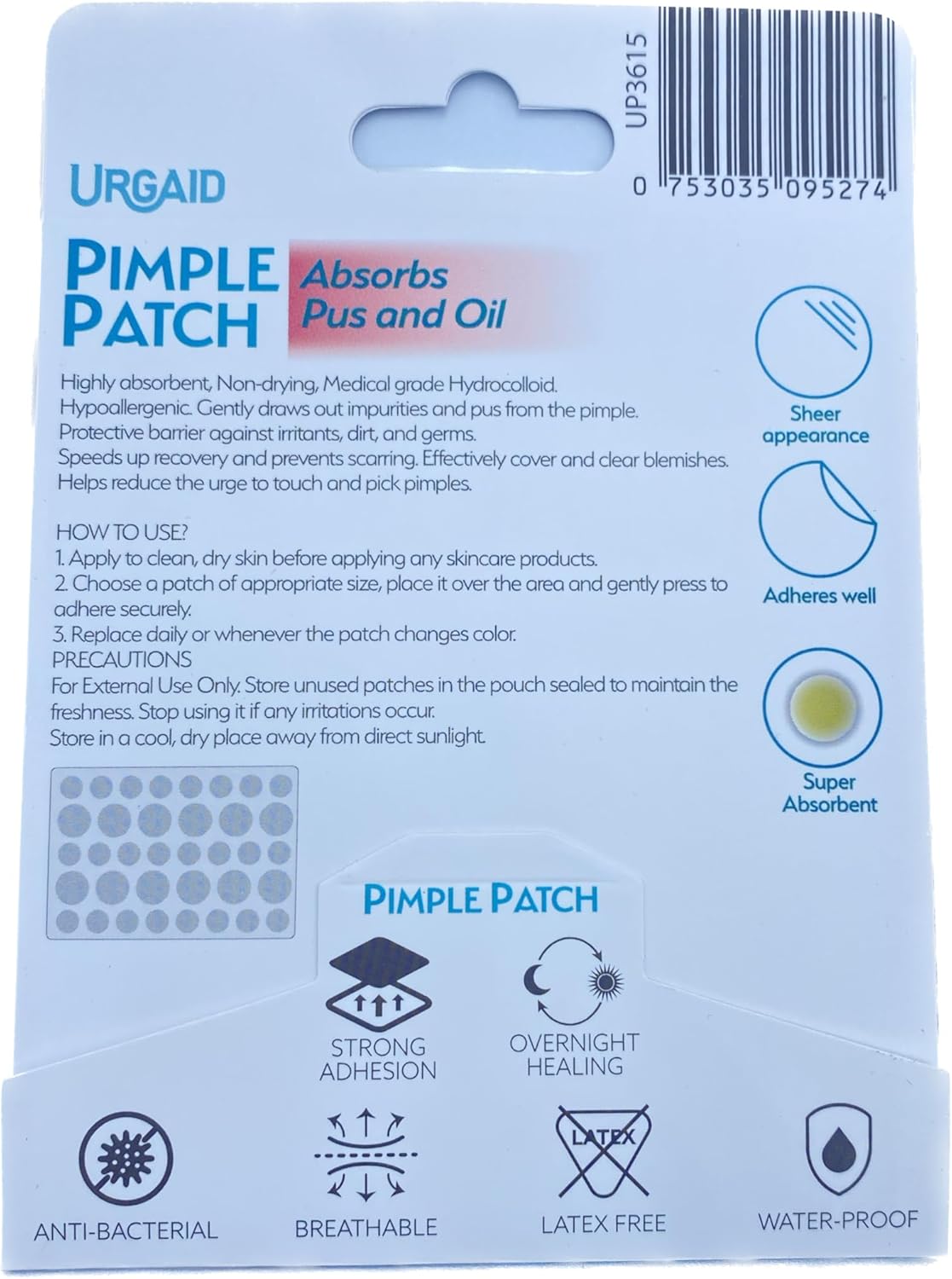 Urgaid Pimple Patch 36's