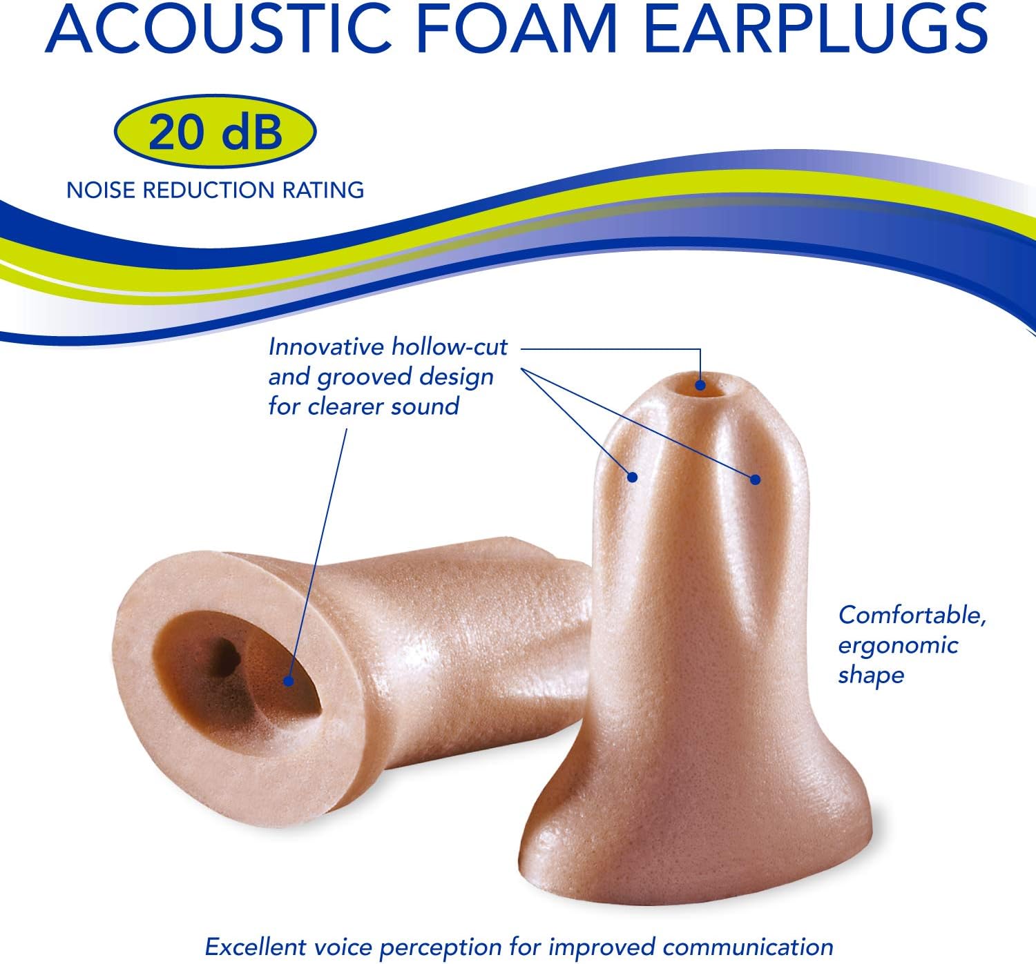 Mack's Acoustic Foam Earplugs 7 Pairs