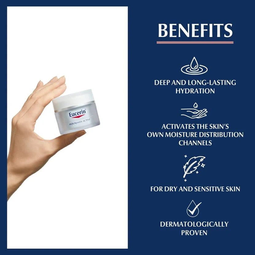 Eucerin Aquaporin Active Cream Normal To Combination Skin 50ml