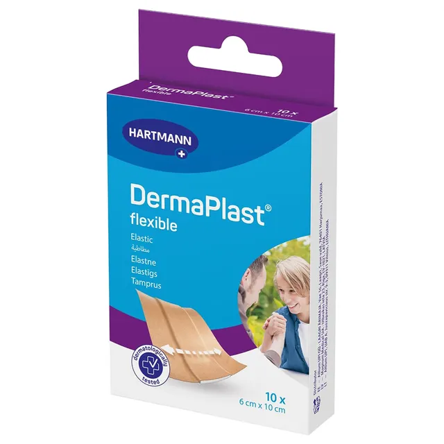 Dermaplast Flexible Plaster 6x10cm - Pack Of 10