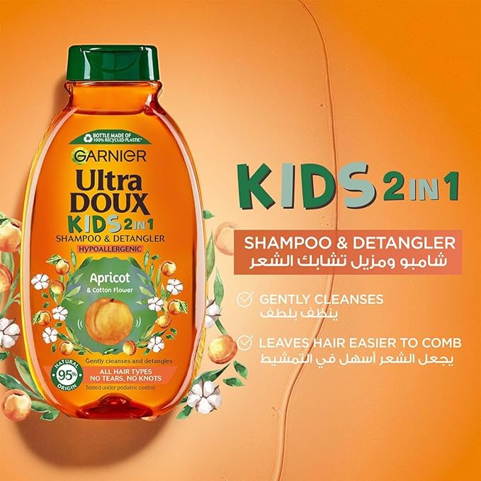 Garnier Ultra Doux Kids Apricot Shampoo 400 Ml