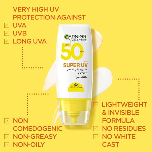 Garnier Skinactive Invisible Serum Sunscreen 30 Ml