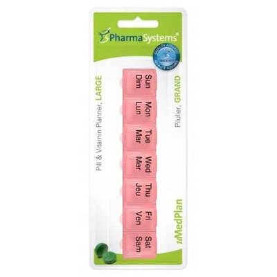 Pharma Systems 7-day Pill & Vitamin Planner, Model Ps255