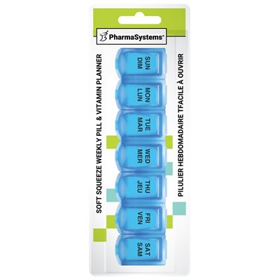 Pharma Systems 7-day Pill & Vitamin Planner, Model Ps255