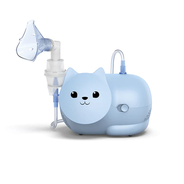 OMRON Nami Cat NE-C303K-KDUK Kids Compressor Nebulizer with Adult & Child Masks – Child-Friendly Respiratory Therapy