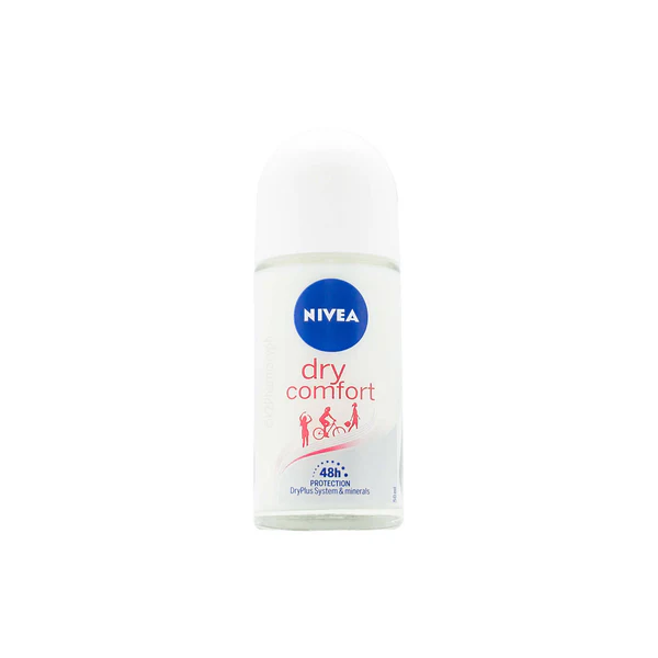 Nivea Dry Comfort Plus Antiperspirant Roll-on For Women, 50 Ml (81611)