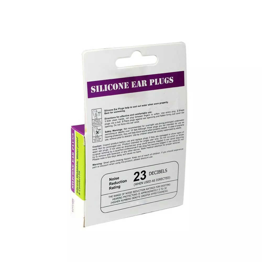 Ezycare Seal-Rite Silicone Ear Plugs 10103