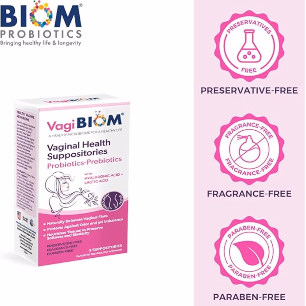 Vagibiom Probiotic + Prebiotic Complex For Vaginal Flora Balance 5's