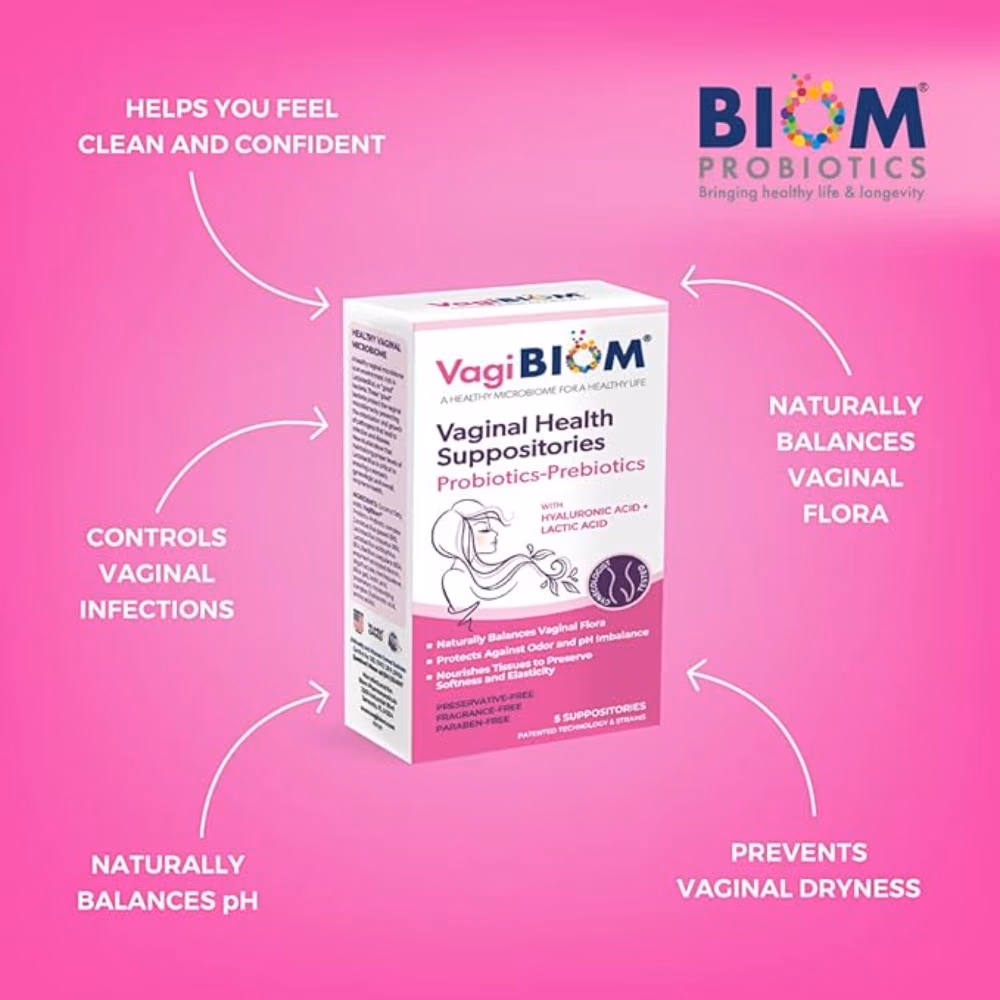 Vagibiom Probiotic + Prebiotic Complex For Vaginal Flora Balance 5's