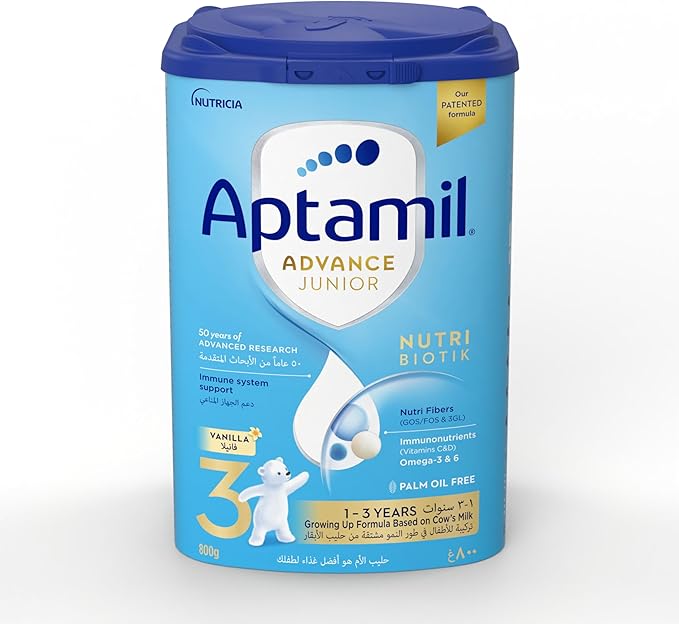 Aptamil Advance Junior 3 Growing Up Formula From 1-3 Years, 800g