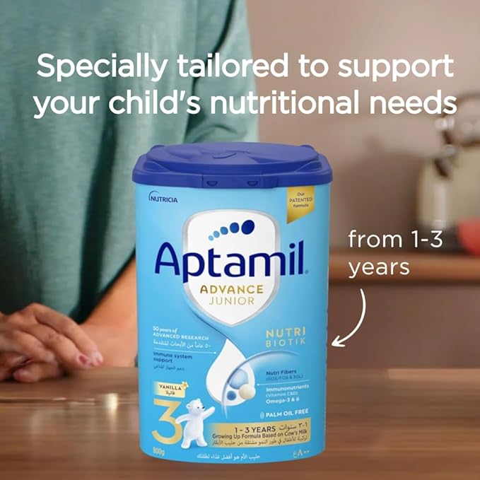 Aptamil Advance Junior 3 Growing Up Formula From 1-3 Years, 800g