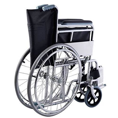 Standard Manual Wheelchair 809-46 with Foldable Chrome Steel Frame & 46cm Seat Width