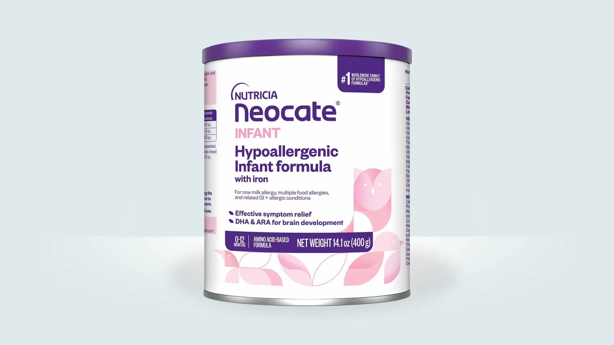 Neocate Infant DHA/ARA 400g Amino Acid-Based Infant Formula for Cow's Milk Protein Allergy (Birth–12 Months)