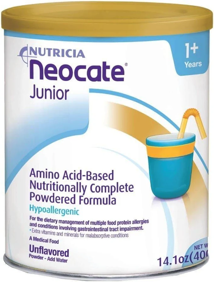 Neocate Junior Unflavoured 400g Amino Acid-Based Nutritionally Complete Formula for Children 1+ Years with Cow's Milk Allergy