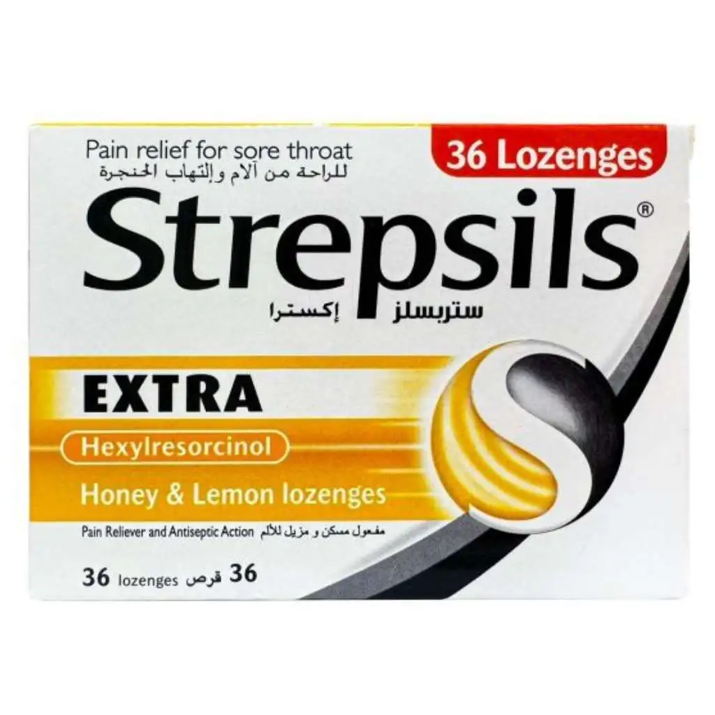 Strepsils Extra Honey & Lemon Lozenges 36's
