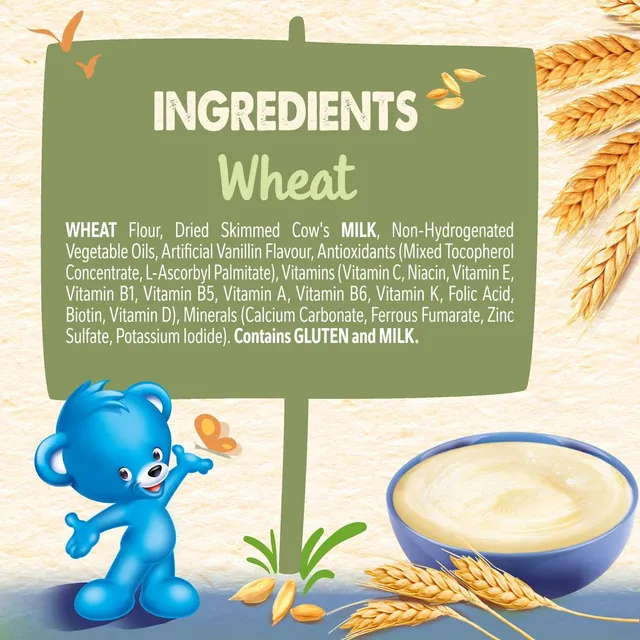 Cerelac Wheat Infant Cereal Zero Sugar 400g With Iron & Essential Vitamins For Baby Nutrition