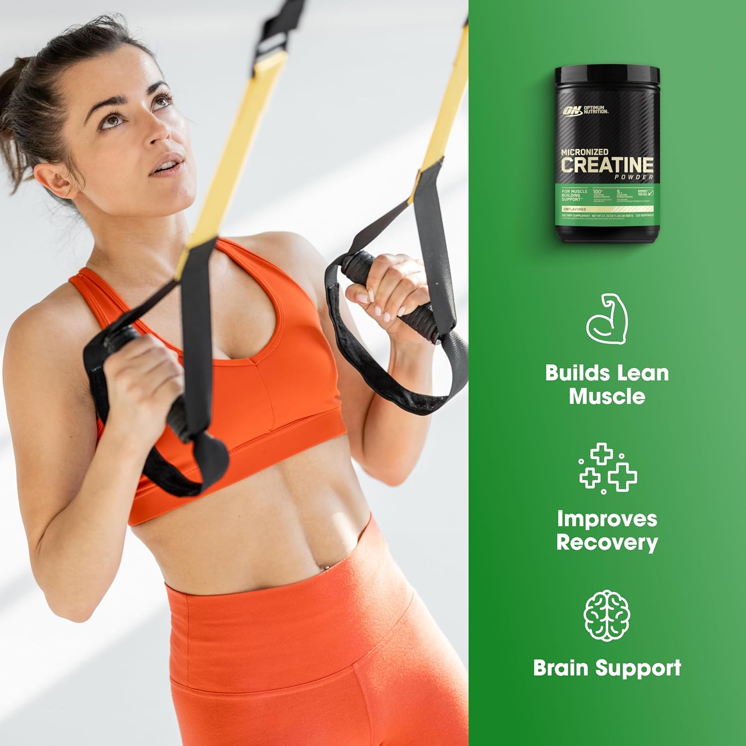 Optimum Nutrition Creatine Powder 600g For Strength & Muscle Performance Support