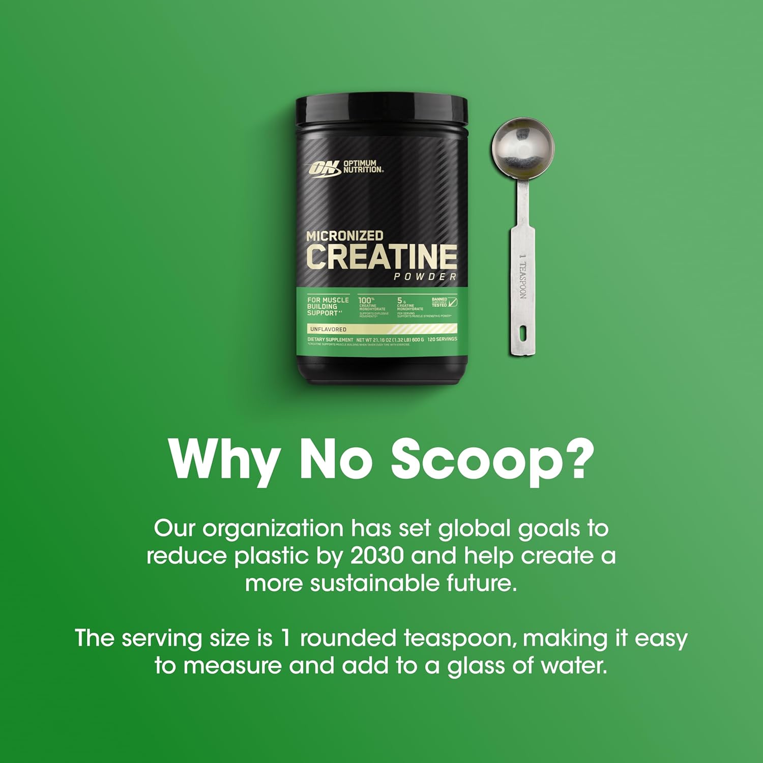 Optimum Nutrition Creatine Powder 600g For Strength & Muscle Performance Support