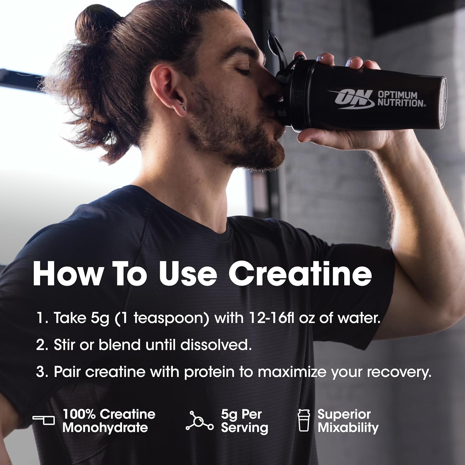 Optimum Nutrition Creatine Powder 600g For Strength & Muscle Performance Support