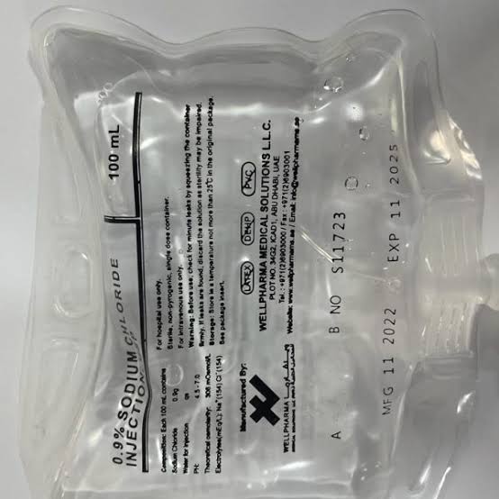 Psi Sodium Chloride 0.9% Iv Infusion 100ml – Normal Saline Intravenous Solution