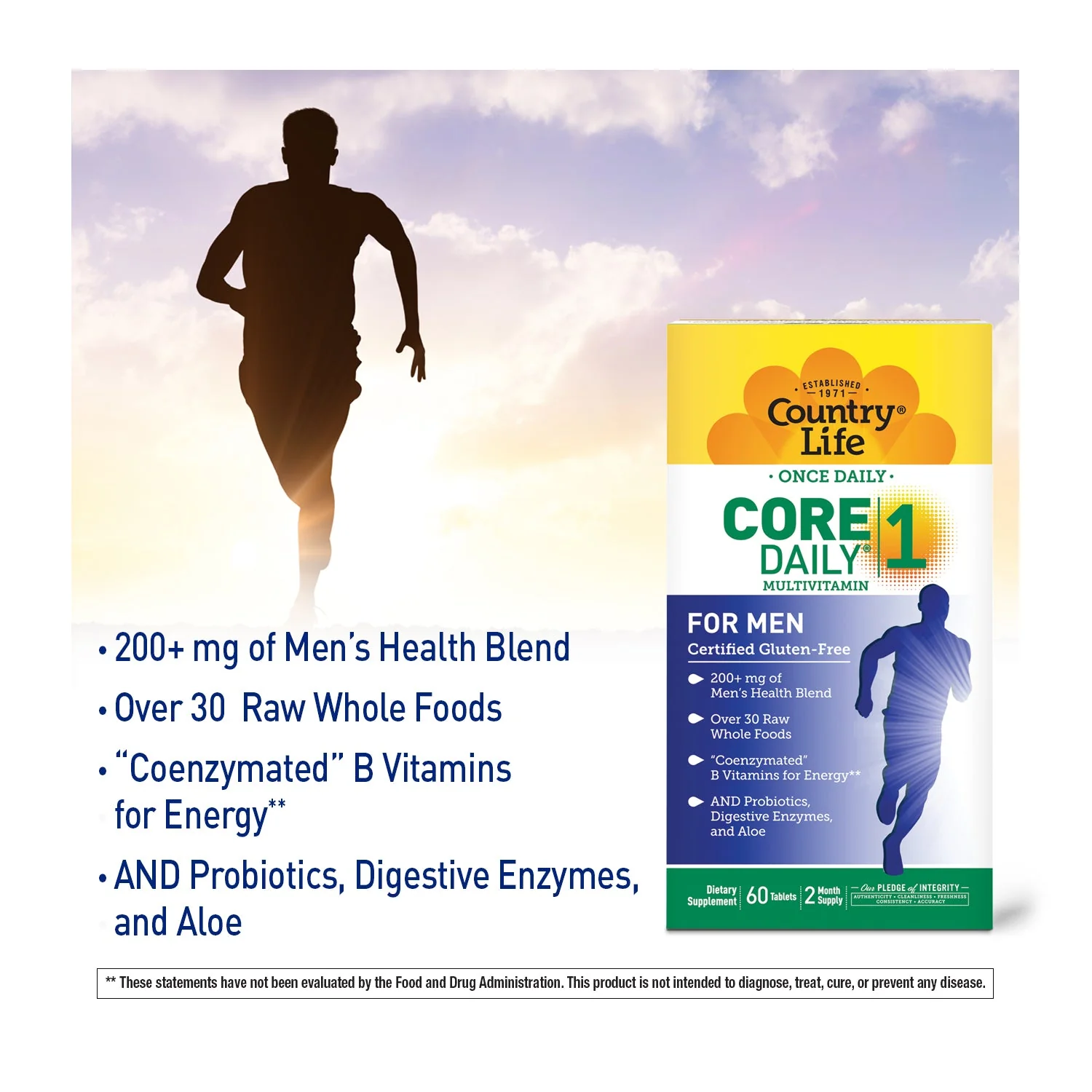 Country Life Core Daily-1 Men Tablets 60's For Complete Daily Nutrition & Men's Health