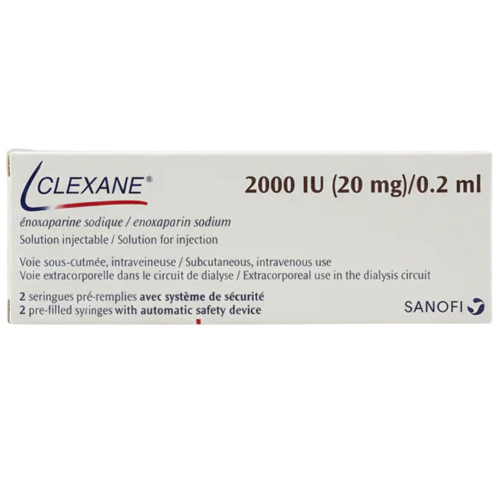 Clexane Enoxaparin 2000 Anti-xa Iu/0.2ml Injection – Anticoagulant For Blood Clot Prevention & Treatment