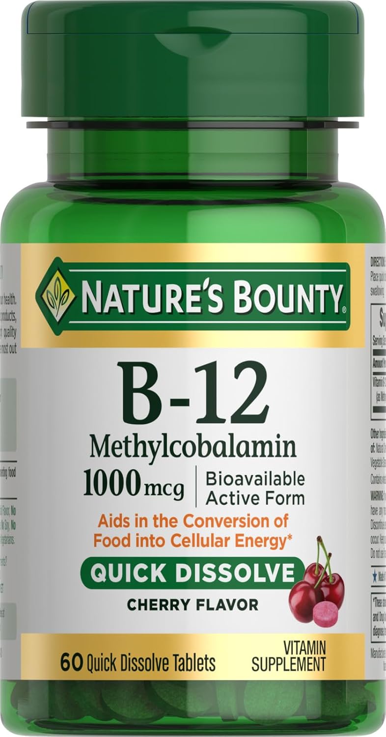 Nature's Bounty Methylcobalamin B12 1000mcg 60'stablets