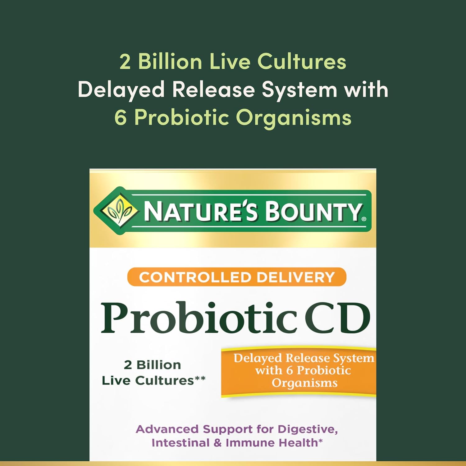 Nature's Bounty Probiotic 10 With 20 Billion Cfu For Digestive Health 30's