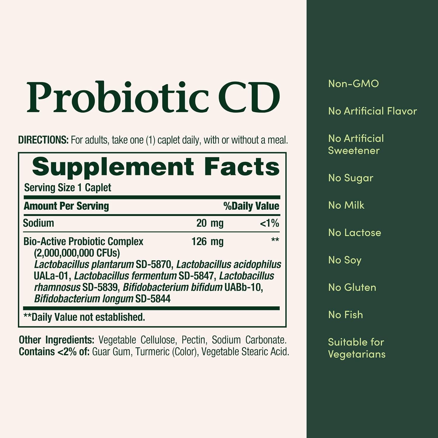 Nature's Bounty Probiotic 10 With 20 Billion Cfu For Digestive Health 30's