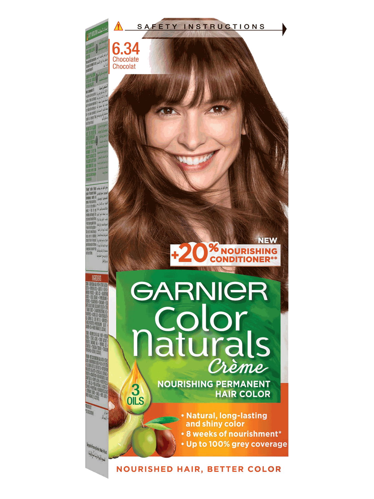 Garnier Color Naturals Creme Hair Color 6.34 Chocolate Brown