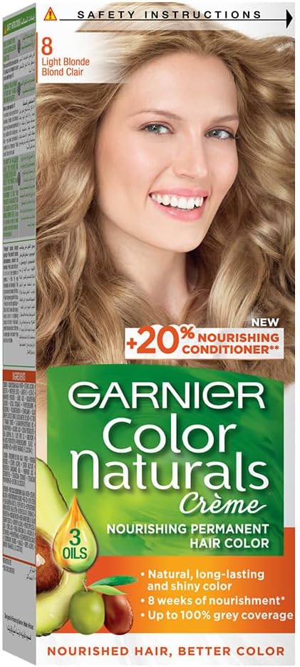 Garnier Color Naturals Creme Hair Color 8 Light Blonde