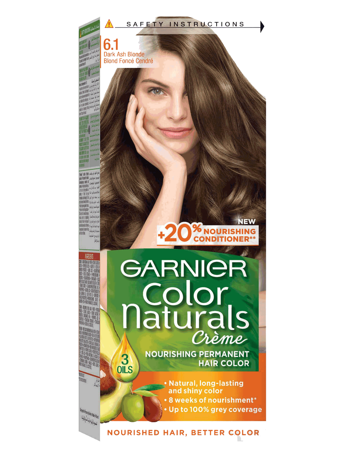 Garnier Color Naturals Creme Hair Color 6.1 Dark Ash Blonde