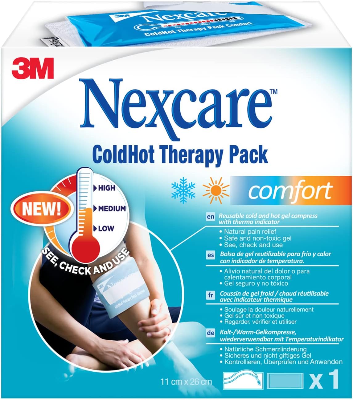 Nexcare Coldhot Comfort Pack With Temperature Indicator 11x26cm