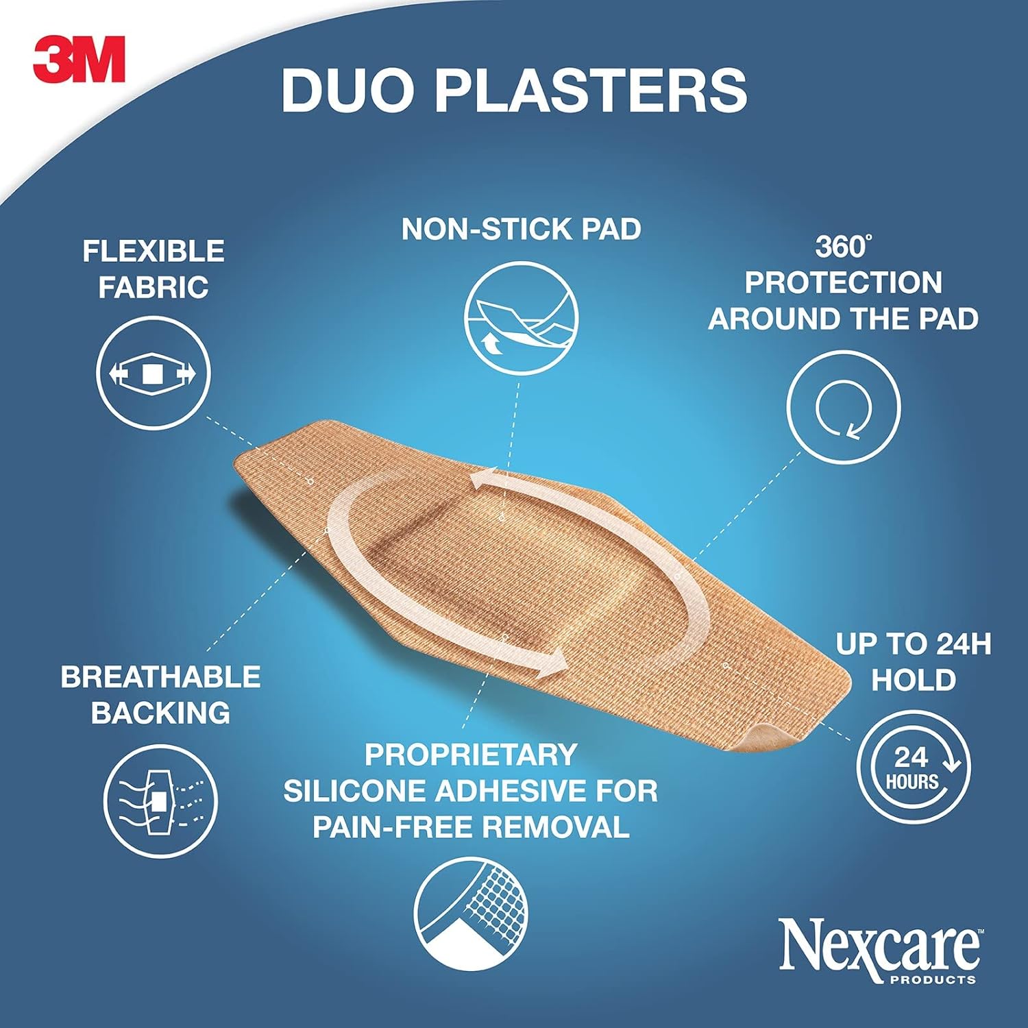 Nexcare Duo Plasters Assorted 8/pack
