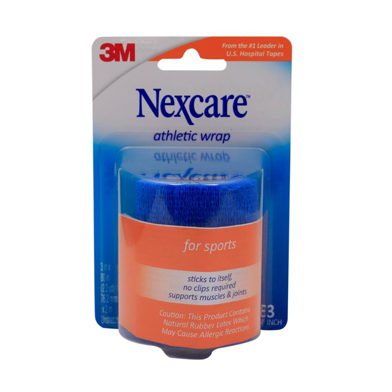 Nexcare No Hurt Wrap 3 In × 2.2 Yd Blue
