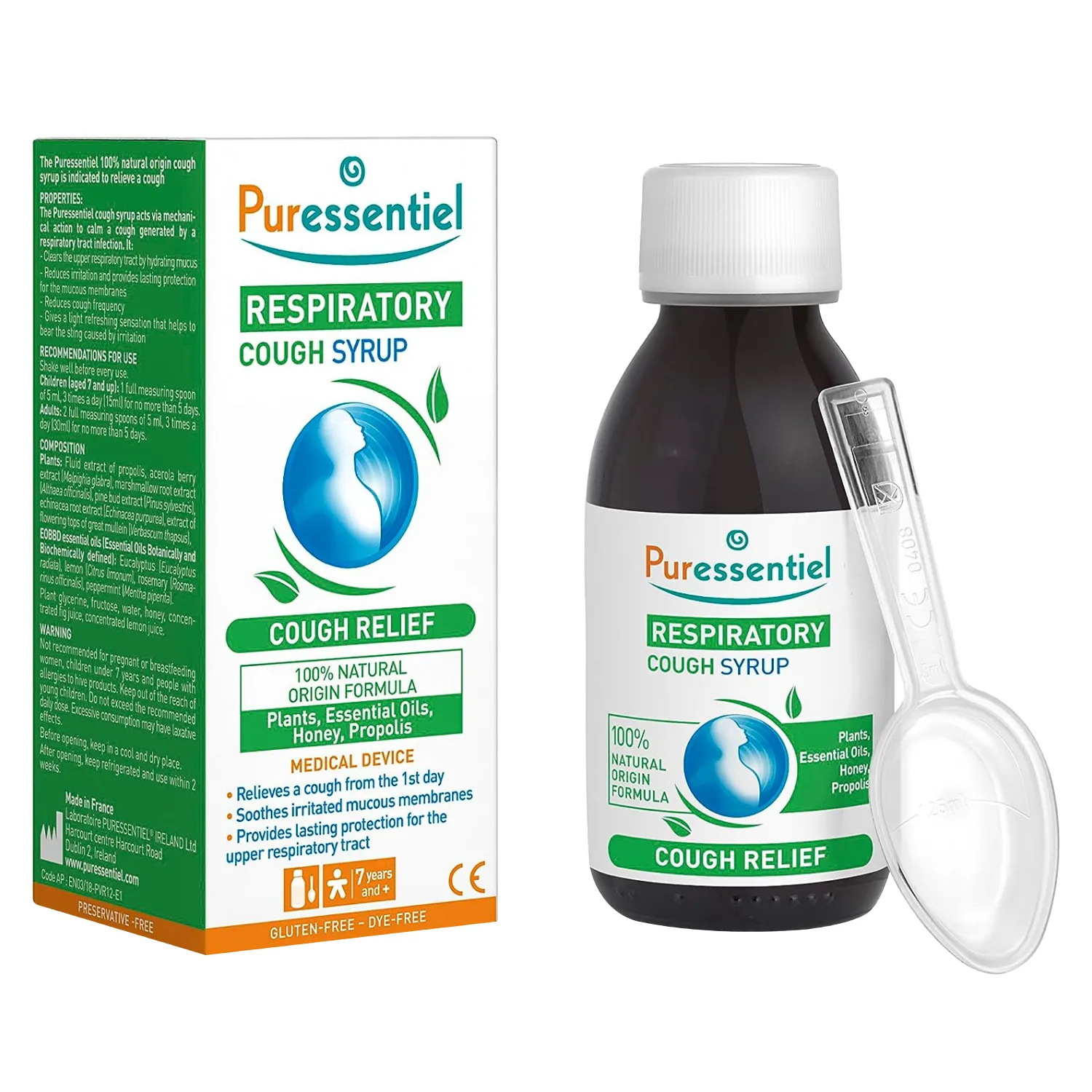 Puressent Respiratory Throat Syrup 125ml (122316)