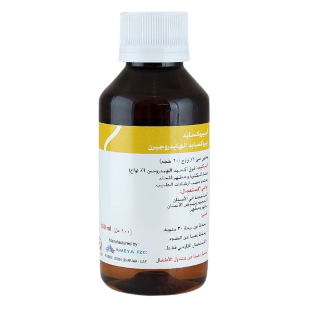 Ameya Hydrogen Peroxide Solution 100ml – Antiseptic & Cleansing Solution