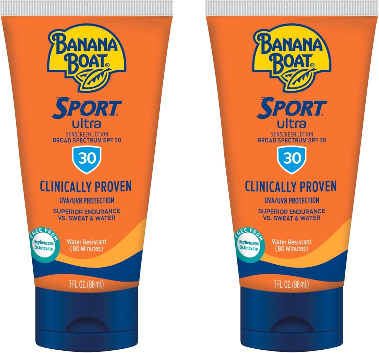 Banana Boat Sport Ultra Clinically Proven Sunscreen Lotion Spf30 Pa++++ 90ml With Uva & Uvb Protection, Very Sweat & Water Resistant (1+1 Offer)