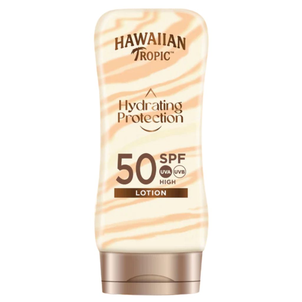 Hawaiian Tropic Hydrating Sun Protection Lotion Spf50 For Broad Spectrum Uv Protection 180ml