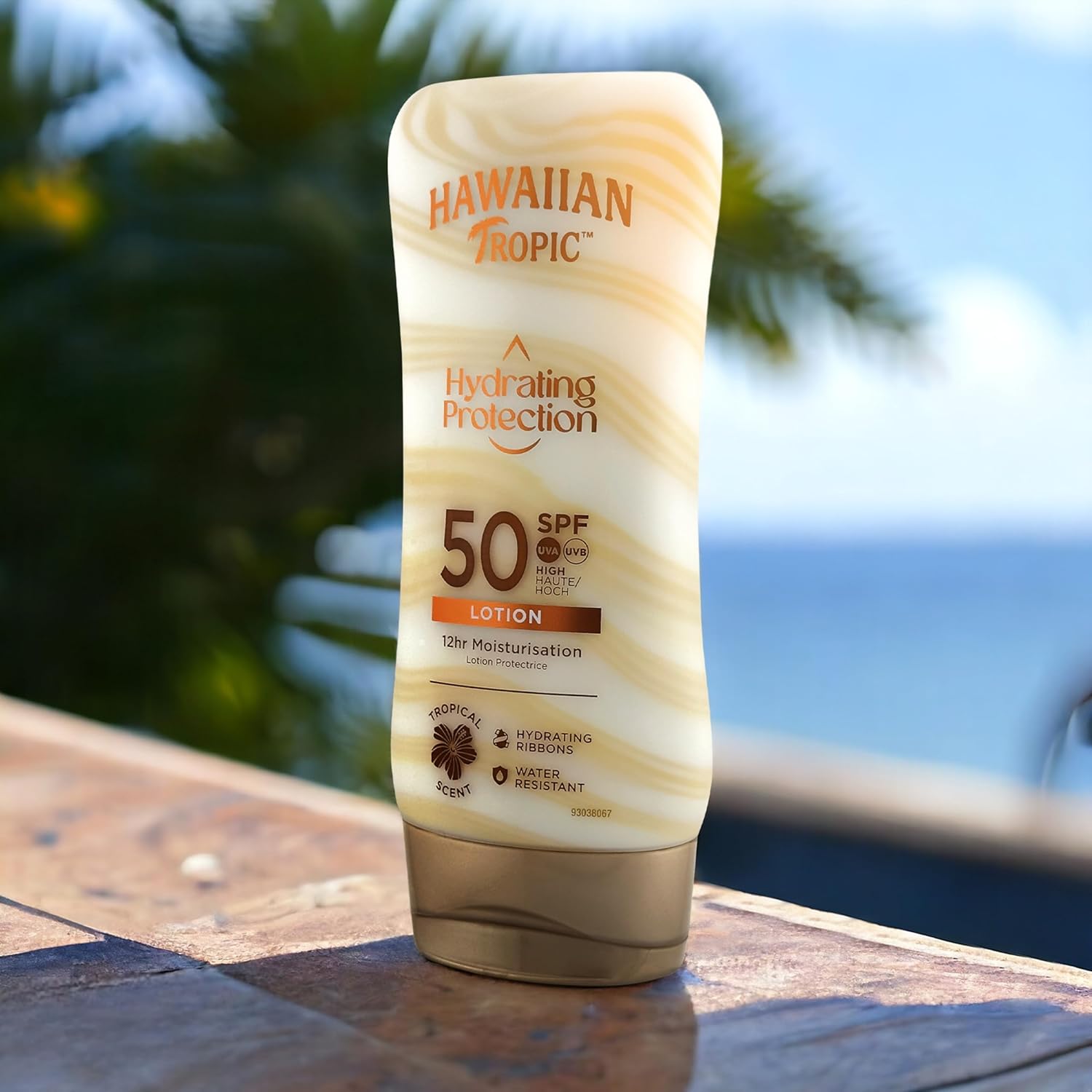 Hawaiian Tropic Hydrating Sun Protection Lotion Spf50 For Broad Spectrum Uv Protection 180ml